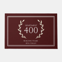 エントリーウェイドアマットハウスナンバーアンドアパートメント