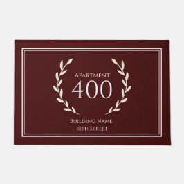 エントリーウェイドアマットハウスナンバーアンドアパートメント ドアマット