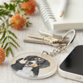 エントルビュッチャー·マウンテン·ド絵画ッグズ-オリジナル·アート キーホルダー (正面右)