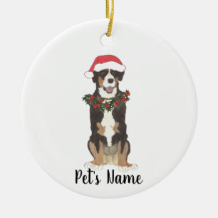 エントルブッヘル山犬のクリスマス セラミックオーナメント