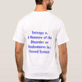 エントロピーの代理店 Tシャツ (裏面)