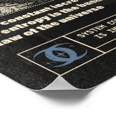 エントロピー – 残虐主義デザイン ポスター (角)