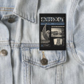 エントロピ – Brutalist Streetwearデザイン 缶バッジ (インサイチュ)