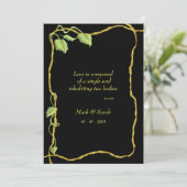 エントワイニングつる植物ノワールP招待状 招待状 (スタンド正面)