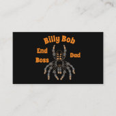 エンドおもしろいボスパパサンタイガータランチュラ名タグ 名刺 (正面)