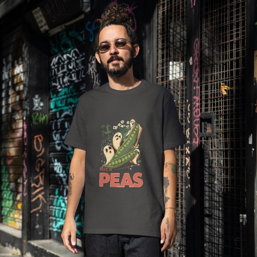 エンドイン豆の不気味な野菜ハロウィーン食べ物パン トライブレンドTシャツ