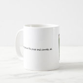 エンドウ豆およびにんじん コーヒーマグカップ (正面左)