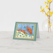 エンドウ豆で大声で叫ぶ悪いおもしろいヤム、感謝の食事 カード (黄色い花)