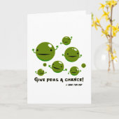 エンドウ豆にチャンスを与えて下さい カード (黄色い花)
