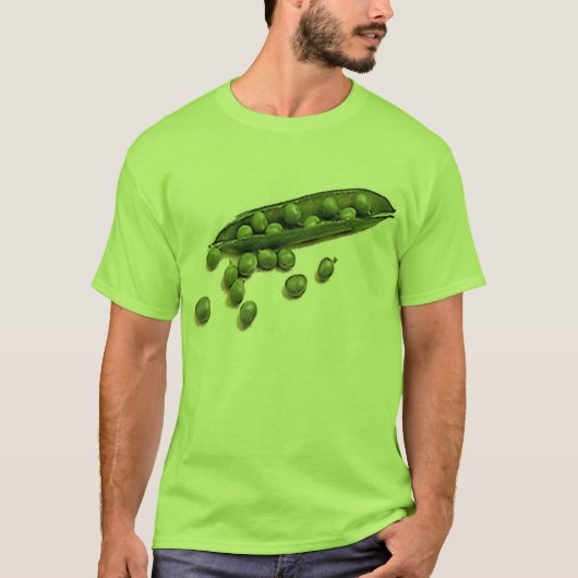 エンドウ豆にチャンスを与えて下さい Tシャツ (正面)
