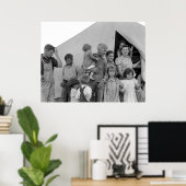 エンドウ豆の収穫の間の移住ファミリー – 1939年 ポスター (ホームオフィス)