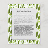 エンドウ豆の葉植物は野菜の健康食品の周り チラシ (正面)