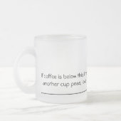 エンドウ豆の鞘の恋人のマグ フロストグラスマグカップ (左)