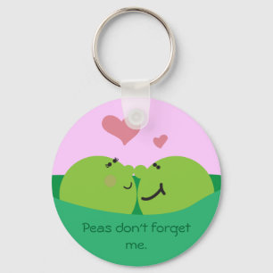 エンドウ豆の鞘の恋人Keychain キーホルダー