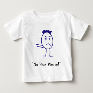 エンドウ豆は喜びません! 幼児Tシャツ ベビーTシャツ