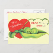 エンドウ豆は私のPodnerです シーズンポストカード (正面/裏面)