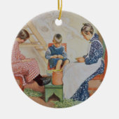 エンドウ豆を殻から取り出すこと、パブ。 「Lasst Licht Hinin」(`は受信しました セラミックオーナメント (正面)