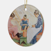 エンドウ豆を殻から取り出すこと、パブ。 「Lasst Licht Hinin」(`は受信しました セラミックオーナメント (左)