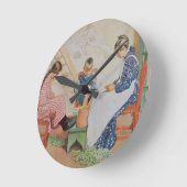 エンドウ豆を殻から取り出すこと、パブ。 「Lasst Licht Hinin」(`は受信しました ラウンド壁時計 (傾斜)