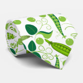 エンドウ豆パターン01.bw ネクタイ (ロール)