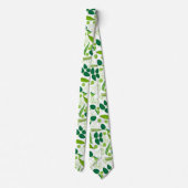 エンドウ豆パターン01.bw ネクタイ (裏面)