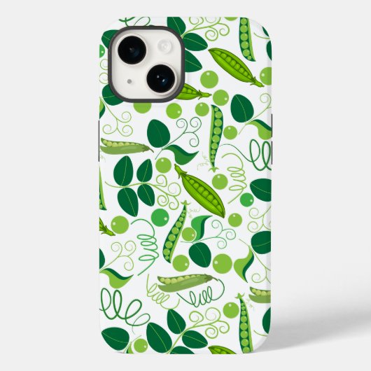 エンドウ豆パターン01.bw Case-Mate iPhoneケース (裏面)