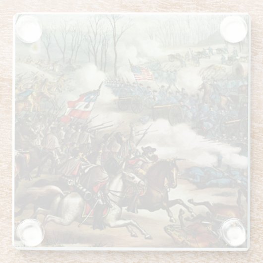 エンドウ豆リッジの戦い ガラスコースター (裏面)