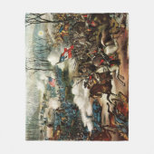 エンドウ豆リッジの戦い フリースブランケット (正面)