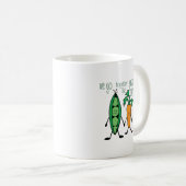 エンドウ豆及びにんじん コーヒーマグカップ (正面右)