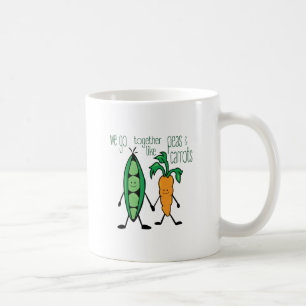 エンドウ豆及びにんじん コーヒーマグカップ