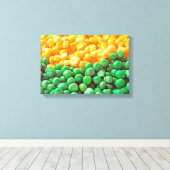 エンドウ豆 キャンバスプリント (インサイチュ (ウッドフロア))