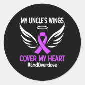 エンドオーバードーズ叔父の翼が私のハートの目的をカバー ラウンドシール (正面)