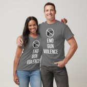 エンドガンバイオレンスガンコントロール衣服オレンジ Tシャツ (ユニセックス)