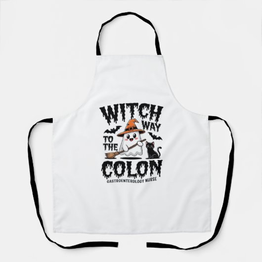 エンドナースハロウィーン胃腸ナース幽霊 エプロン (正面)