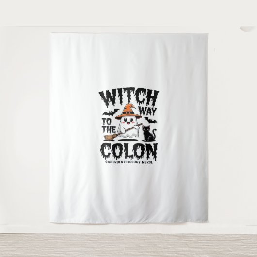 エンドナースハロウィーン胃腸ナース幽霊 タペストリー (正面)