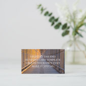 エンドビジネスカードテンプレートのLED 名刺 (スタンド正面)