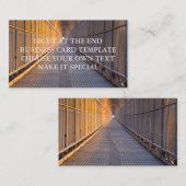 エンドビジネスカードテンプレートのLED 名刺 (正面/裏面)