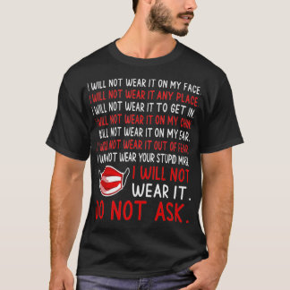 エンドマスクマンデート防ぎ止めシープルヒツジ Tシャツ