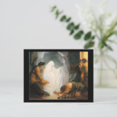 『エンドルの魔女とサウル』、ベンジャミン・ウェスト作 ポストカード (スタンド正面)