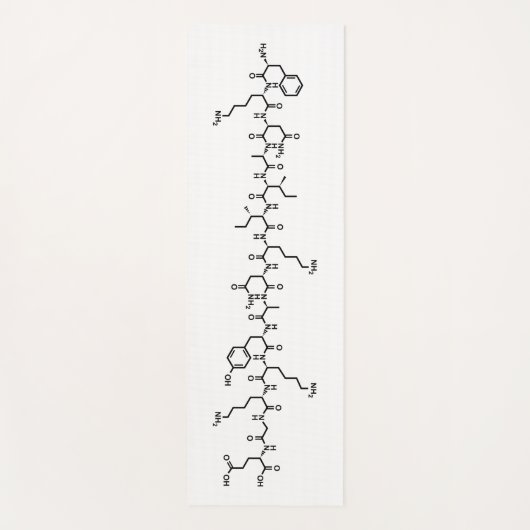 エンドルフィンホルモン化学式記号科学 ヨガマット (正面)