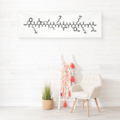 エンドルフィンホルモン化学式記号科学 横断幕 (インサイチュ)