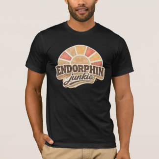 エンドルフィン中毒 - レトロ70年代サンシャインサイケデリックトレーニング Tシャツ
