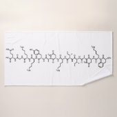 エンドルフィン・ホルモン化学式記号科学 バスタオル (バスタオル)