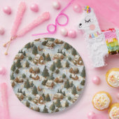 エンドレスクリスマスジンジャーブレッドビレッジ ペーパープレート (パーティー)