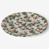 エンドレスクリスマスジンジャーブレッドビレッジ ペーパープレート (アングル)