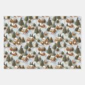 エンドレスクリスマスジンジャーブレッドビレッジ ラッピングペーパーシート (正面)