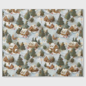 エンドレスクリスマスジンジャーブレッドビレッジ ラッピングペーパー (フラット)