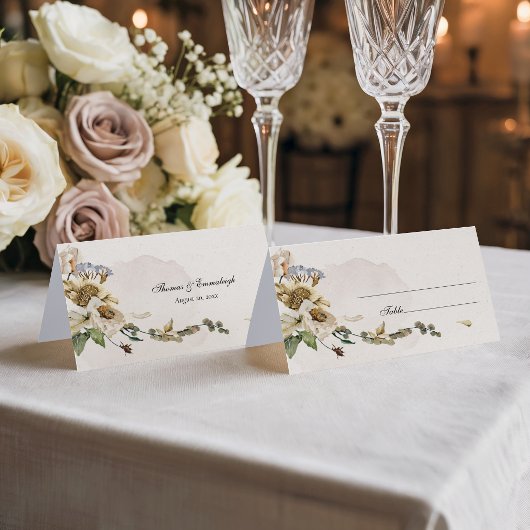 エンドレスサマードライフラワーの結婚式 プレイスカード
