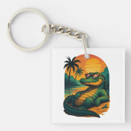 エンドレスサマーワニ – レトロ キーホルダー