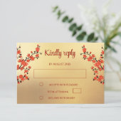 エンドレスノットクリームチベッ結婚トの 出欠カード (スタンド正面)